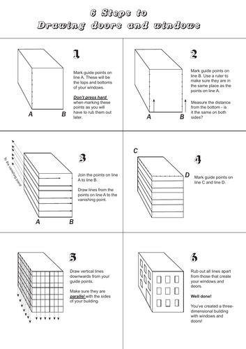 Perspective Drawing Worksheets | Teaching Resources