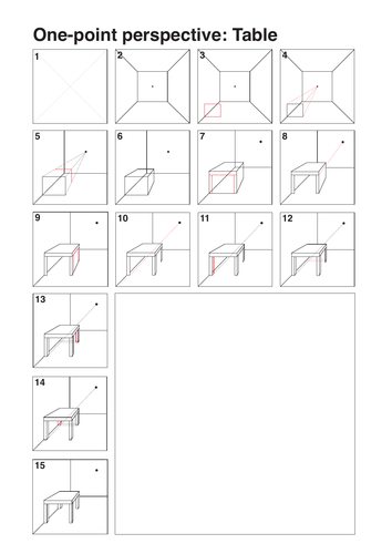 Perspective Drawing Worksheets | Teaching Resources
