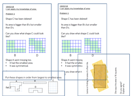 Area - Maths Mastery Year 4 - Counting squares | Teaching Resources