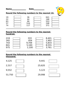 Rounding to the nearest 10, 100, 1000 | Teaching Resources