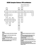 GCSE Computer Science crosswords (13 topics) Teaching Resources