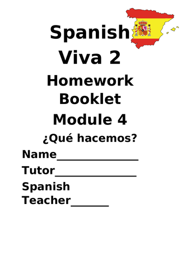 Y8 Tiempo libre (Revision booklet)