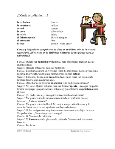 Spanish Imperfect Subjunctive Reading: Condicional / Imperfecto Sujunctivo