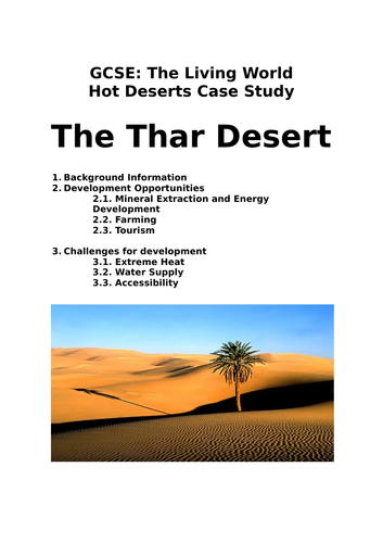 thar desert case study challenges