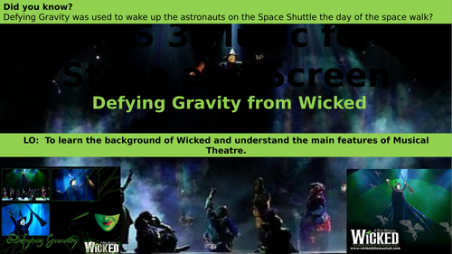 Defying Gravity GCSE set work | Teaching Resources