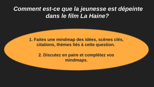 La jeunesse dans le film La Haine de Matthieu Kassovitz