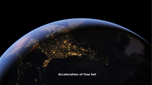 AS Physics - Acceleration of Freefall