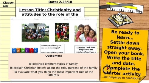 AQA 9-1 Relationships and families: The nature and purpose of families in Christianity