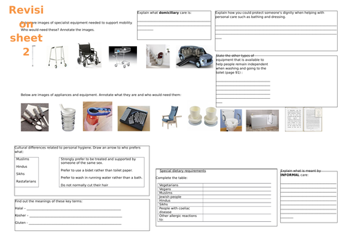 Level 3 Health and Social Care Unit 2 Learning Aim A | Teaching Resources