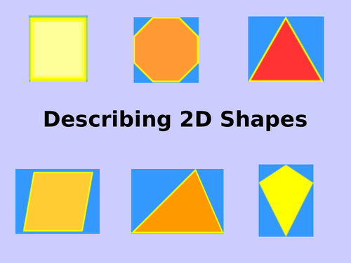 Describing 2D shapes - PowerPoint