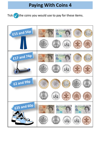 Money Year 3 Worksheets - White Rose Maths 