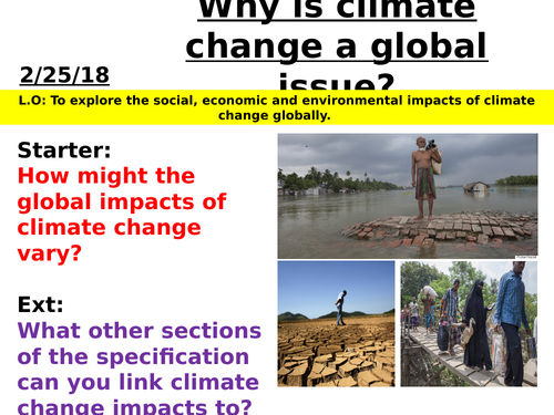 Changing Climate - Why is climate change a global issue?