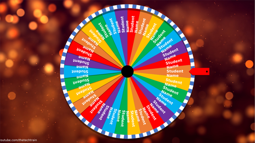 Spin the wheel! Free spinner PowerPoint template