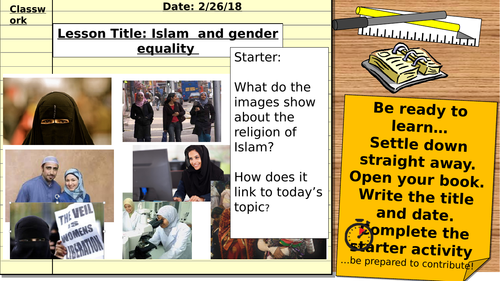 AQA Religious Studies 9-1: Relationships and families - Gender Equality (Islam)