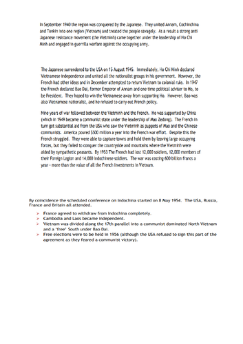 AQA Cold War Year 12 - Cold War in Asia lessons (12 lessons, resources ...