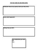 Diary planning sheets | Teaching Resources