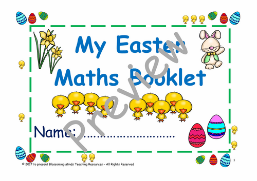Year 1 Easter Maths Activity Booklet | Teaching Resources
