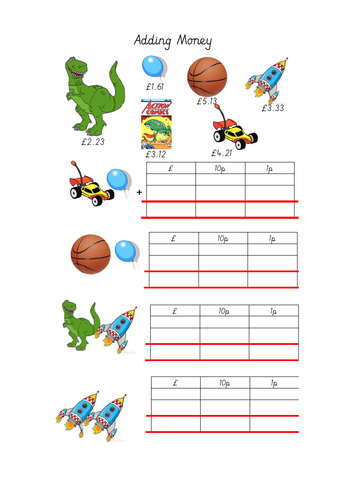 Year 3 Adding Money Using the Expanded Column Method (£ and p)