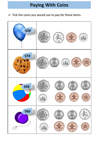 year 3 money and coins worksheets teaching resources