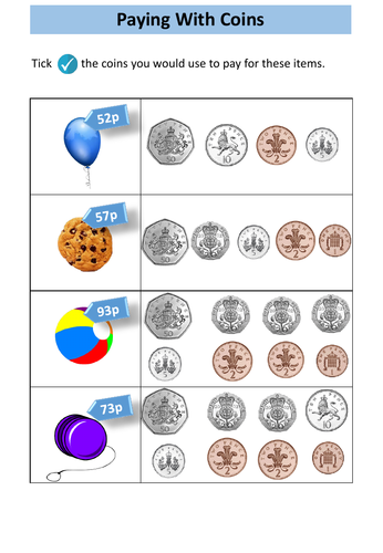 year 3 money and coins worksheets teaching resources