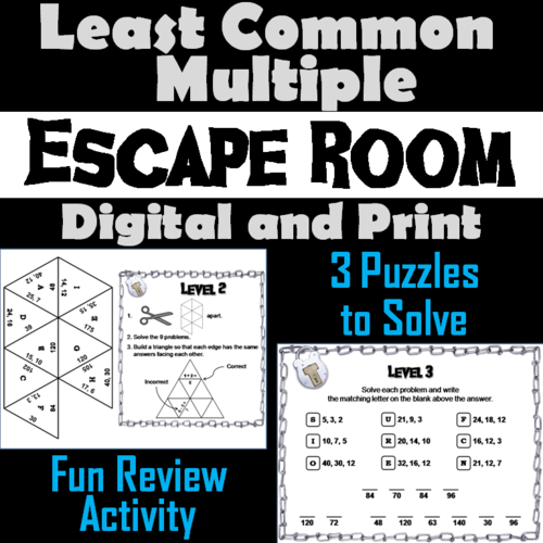 Least Common Multiple: Math Escape Room