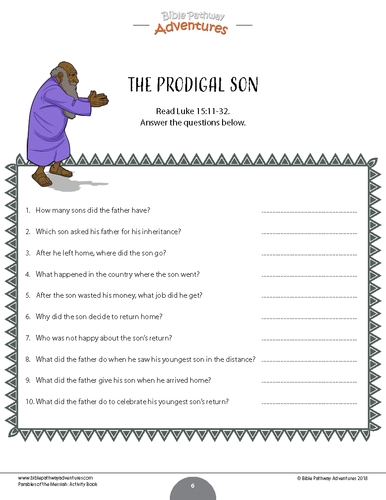 Bible Parable: The Prodigal Son | Teaching Resources