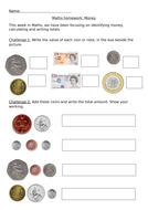 Maths Year 1 Identifying, Comparing And Adding Coins Worksheets 