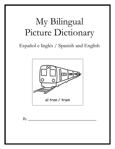Printable Bilingual Picture Dictionary and Coloring Book - Español e ...