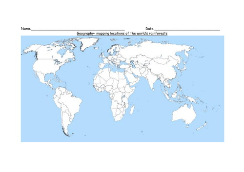 Geography Rainforest labelling and matching descriptions for SEN and ...