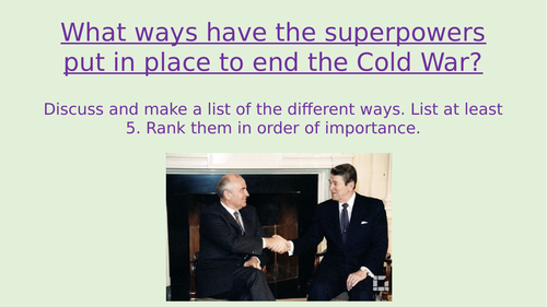 AQA Cold War Year 13 Ending of the Cold War (8 lessons, resources and ...