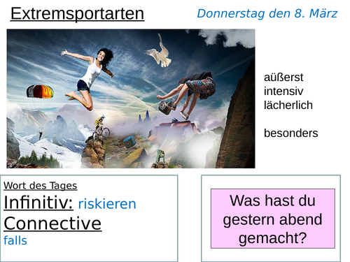 Extreme Sports The Story Of Franz Reichelt Teaching Resources