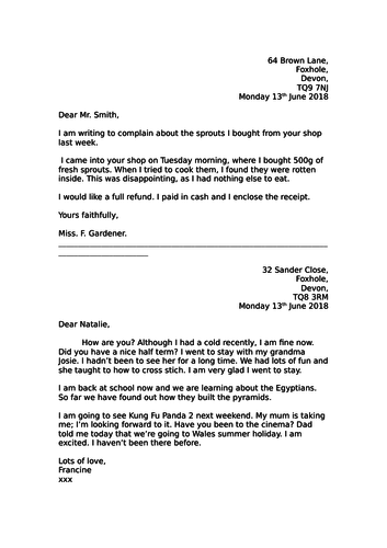 Year 3 KS2 Complaint Letter writing 2 Weeks Literacy Planning Full ...