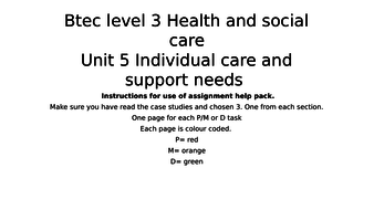 Unit 5 health and social care assignment picture