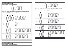 comparing capacity spring block 4 year 1 teaching resources