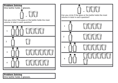 Comparing capacity, spring block 4, year 1