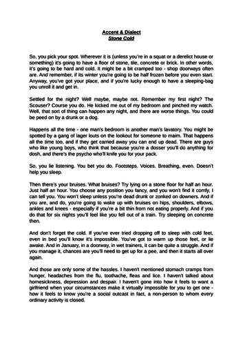 Accent and Dialect Poetry Teaching Resources