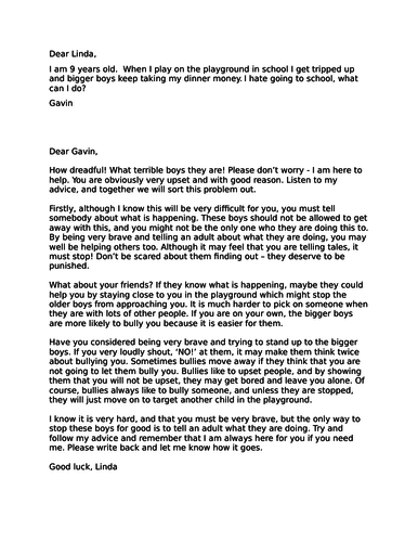 Funny advice column questions picture