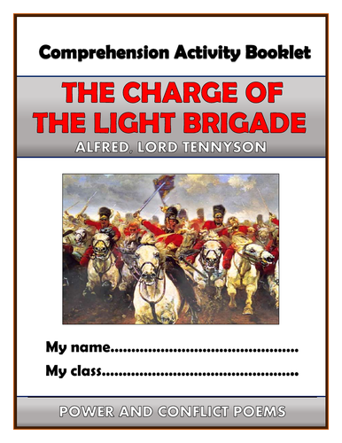 The Charge of the Light Brigade Comprehension Activities Booklet!