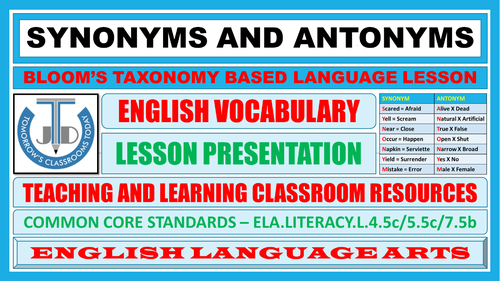 PPT - Synonyms and Antonyms PowerPoint Presentation, free download