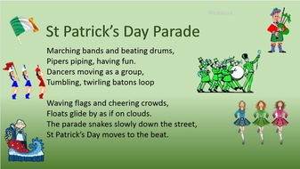 St Patrick S Day Poems Teaching Resources