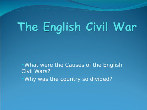 15 Questions Quiz English Civil War