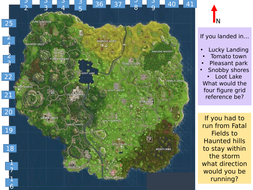 fortnite map skills starter pptx - fortnite lesson plan