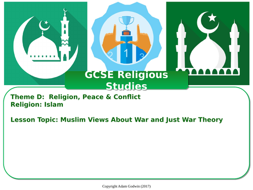 War & Just War - Islamic Muslim Views (GCSE RS - Islam - Peace ...