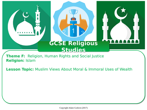 Uses of Wealth - Islamic Teachings & Muslim Views (GCSE RS - Islam ...