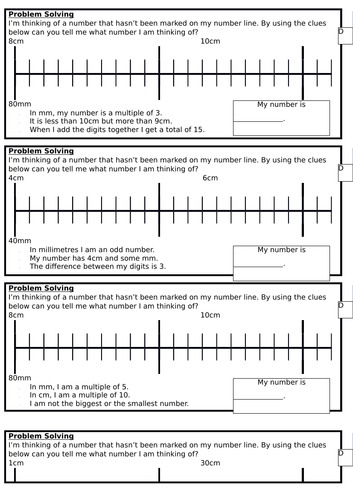 Equivalent lengths - cm to mm, Spring Block 4, Year 3