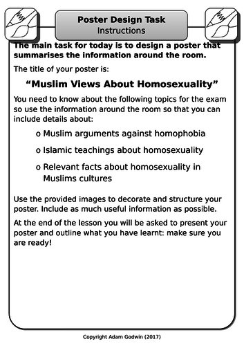 Homosexuality And Homophobia Islamic And Muslim Views Gcse Rs Islam