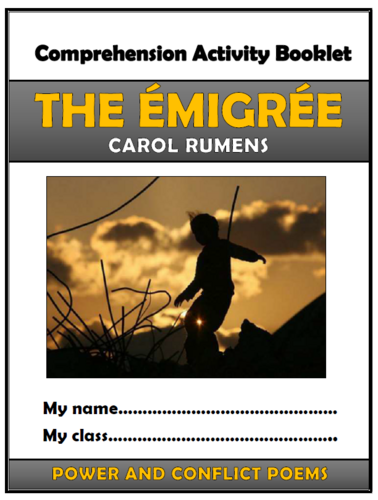 The Emigree - Carol Rumens - Comprehension Activities Booklet!