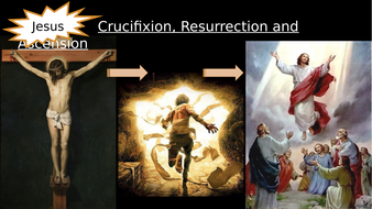 RE GCSE AQA Christianity Beliefs : Crucifixion, Resurrection and ...