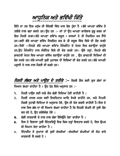 class 9 punjabi essay