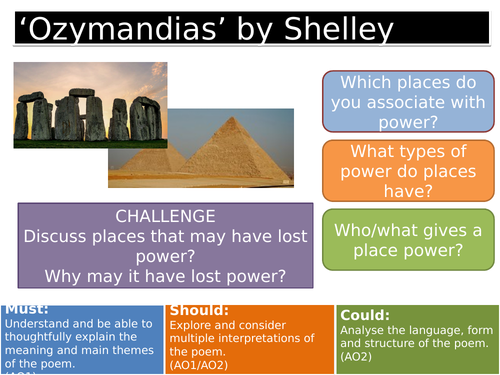 'Ozymandias' by Shelley - AQA Literature, Poetry Conflict Cluster